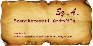 Szentkereszti András névjegykártya